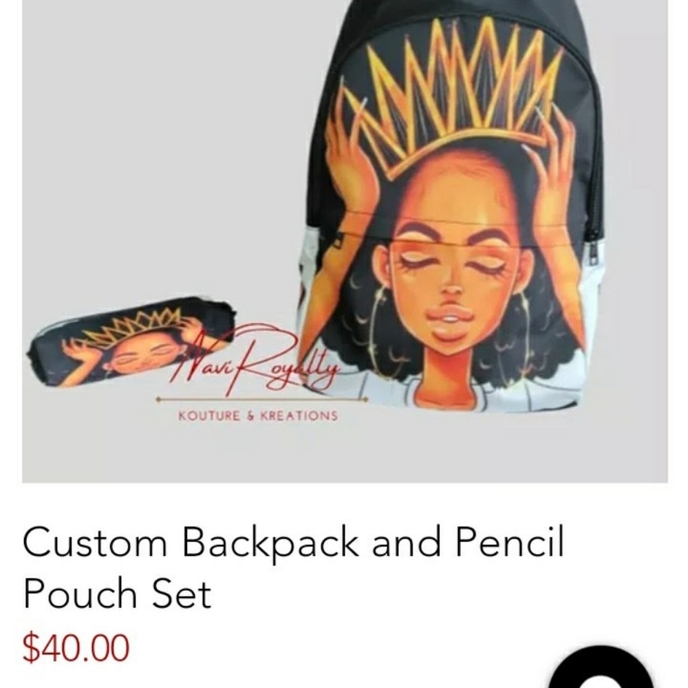 Custom Backpack and Pencil Pouch Set